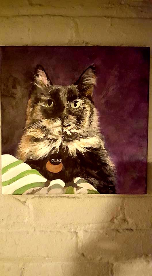 Portrait of cat named Olive