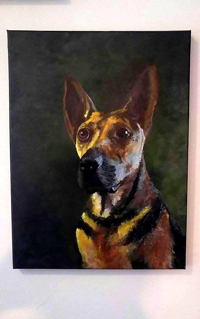 Elegant dog portrait