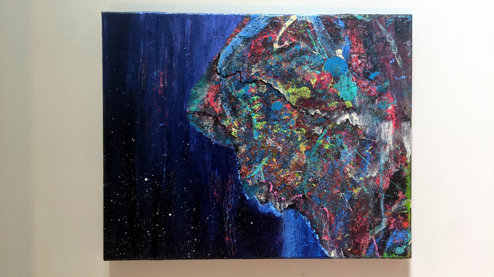 Abstract Earth from space