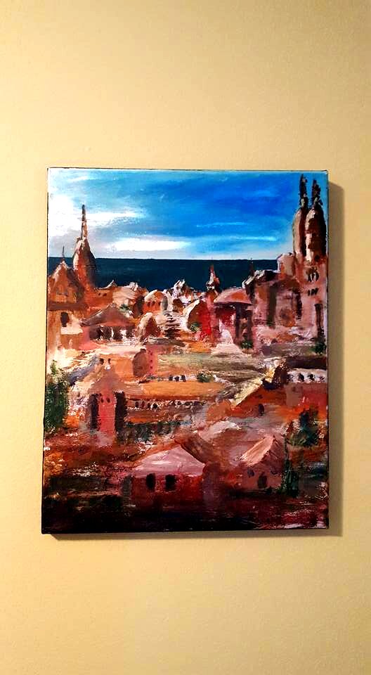 Italian village rooftops